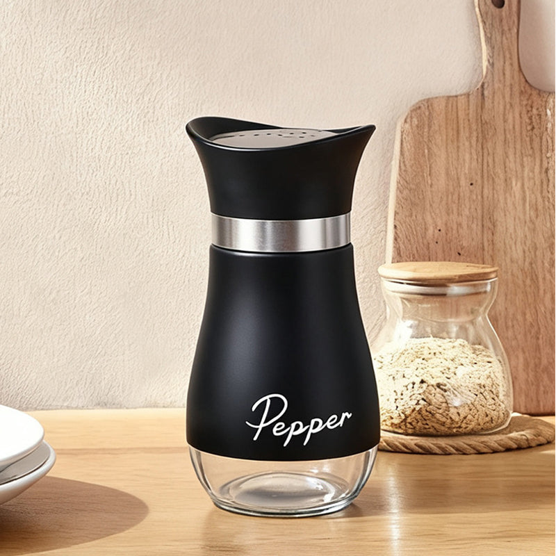 🔥🔥🔥 HOT SALE ！！ ! 🐧 Penguin Design Salt and Pepper Shaker Set, Transparent Glass Bottom Seasoning Dispenser, Large‑Mouth Refillable Spice Container for Kitchen Countertop