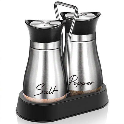 🔥🔥🔥 HOT SALE ！！ ! 🐧 Penguin Design Salt and Pepper Shaker Set, Transparent Glass Bottom Seasoning Dispenser, Large‑Mouth Refillable Spice Container for Kitchen Countertop