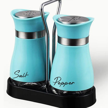 🔥🔥🔥 HOT SALE ！！ ! 🐧 Penguin Design Salt and Pepper Shaker Set, Transparent Glass Bottom Seasoning Dispenser, Large‑Mouth Refillable Spice Container for Kitchen Countertop