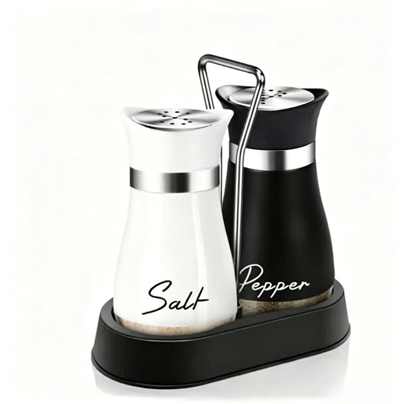 🔥🔥🔥 HOT SALE ！！ ! 🐧 Penguin Design Salt and Pepper Shaker Set, Transparent Glass Bottom Seasoning Dispenser, Large‑Mouth Refillable Spice Container for Kitchen Countertop
