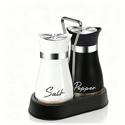 🔥🔥🔥 HOT SALE ！！ ! 🐧 Penguin Design Salt and Pepper Shaker Set, Transparent Glass Bottom Seasoning Dispenser, Large‑Mouth Refillable Spice Container for Kitchen Countertop