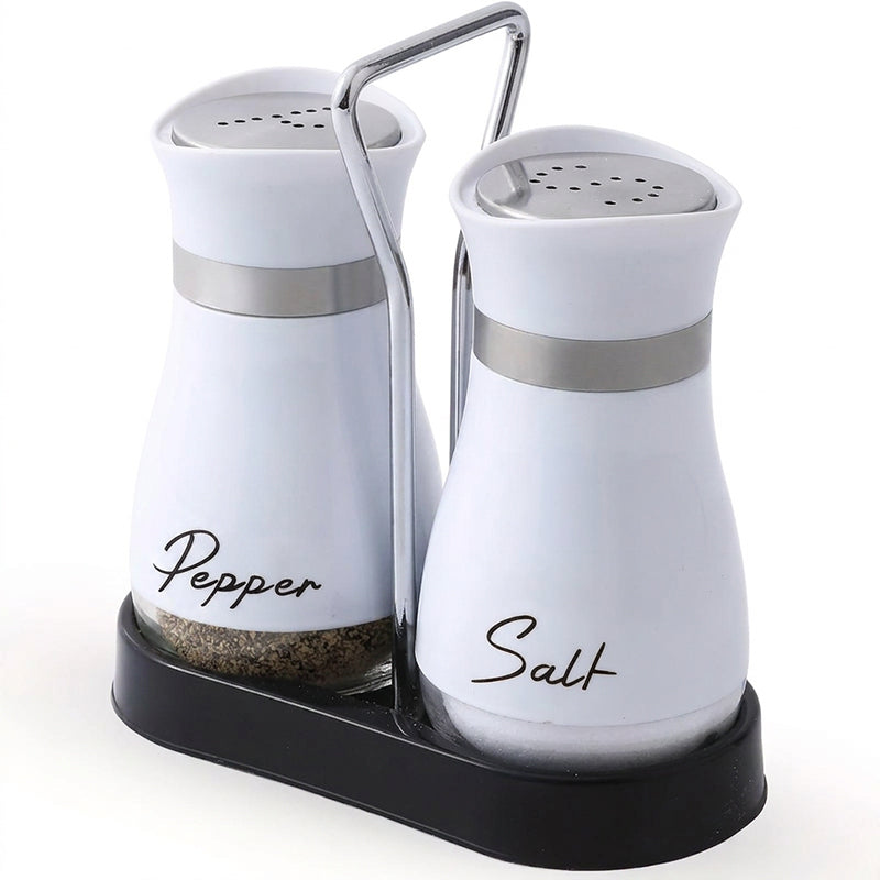 🔥🔥🔥 HOT SALE ！！ ! 🐧 Penguin Design Salt and Pepper Shaker Set, Transparent Glass Bottom Seasoning Dispenser, Large‑Mouth Refillable Spice Container for Kitchen Countertop