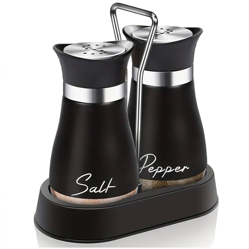 🔥🔥🔥 HOT SALE ！！ ! 🐧 Penguin Design Salt and Pepper Shaker Set, Transparent Glass Bottom Seasoning Dispenser, Large‑Mouth Refillable Spice Container for Kitchen Countertop