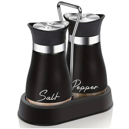 🔥🔥🔥 HOT SALE ！！ ! 🐧 Penguin Design Salt and Pepper Shaker Set, Transparent Glass Bottom Seasoning Dispenser, Large‑Mouth Refillable Spice Container for Kitchen Countertop