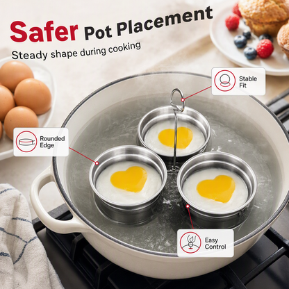 🎁2026 New Arrivals 50% OFF💥3-in-1 Stainless Steel Egg Poacher – Poach, Steam, Bake – 304 Steel, Non-Stick Release, One Pan, Endless Breakfasts ✨