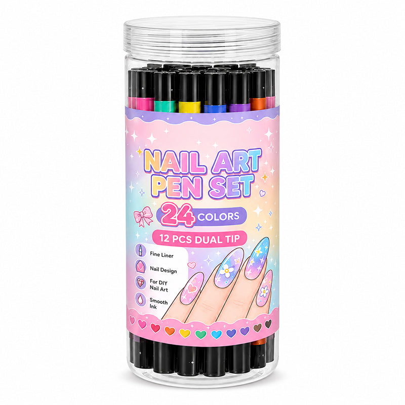 upsell-💅 LIMITED‑TIME 50% OFF! 💥 24 Colors Dual Ended Nail Art Pens Set – Creative, Salon‑Quality, Easy DIY ✨