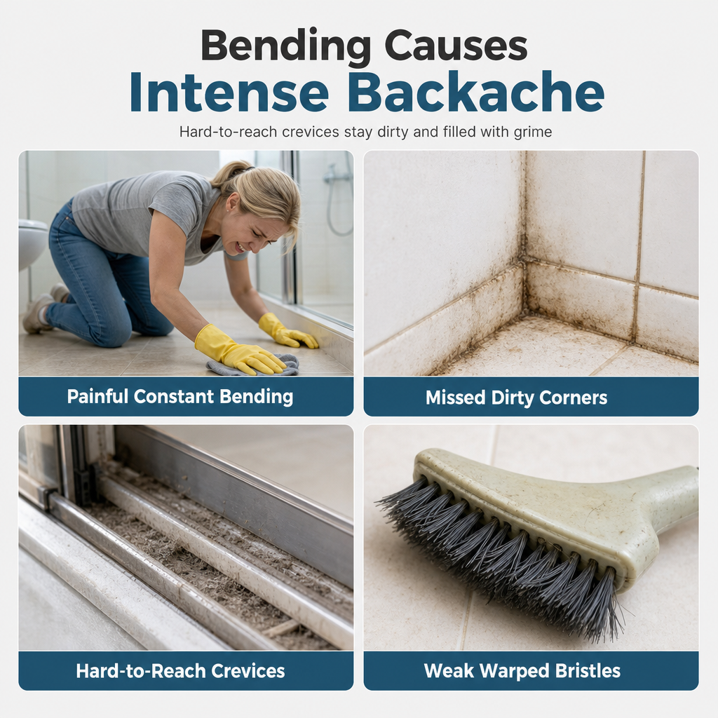 🎉 EXCLUSIVE OFFER 🧹 Buy 2, Get 1 Free + Free Hook 🎁  Multifunctional Extendable Long-Handle Floor Cleaning Brush