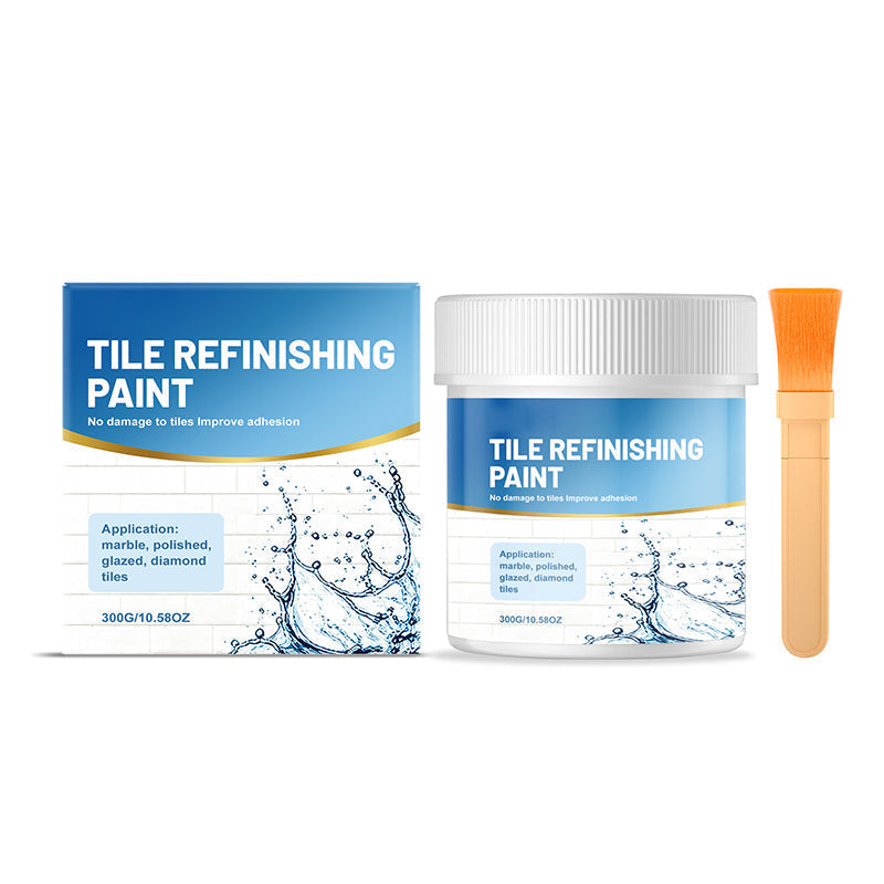 White Tile Refinishing Paint with Brush/✨ REFRESH OLD, STAINED SURFACES