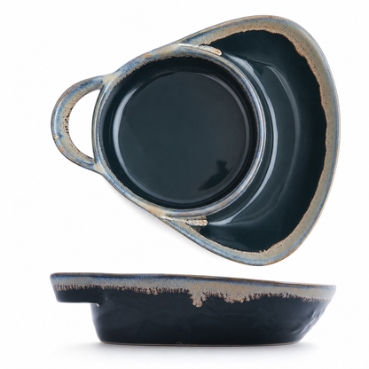 🏺Retro Ceramic Divided Baking Dish with Single Handle