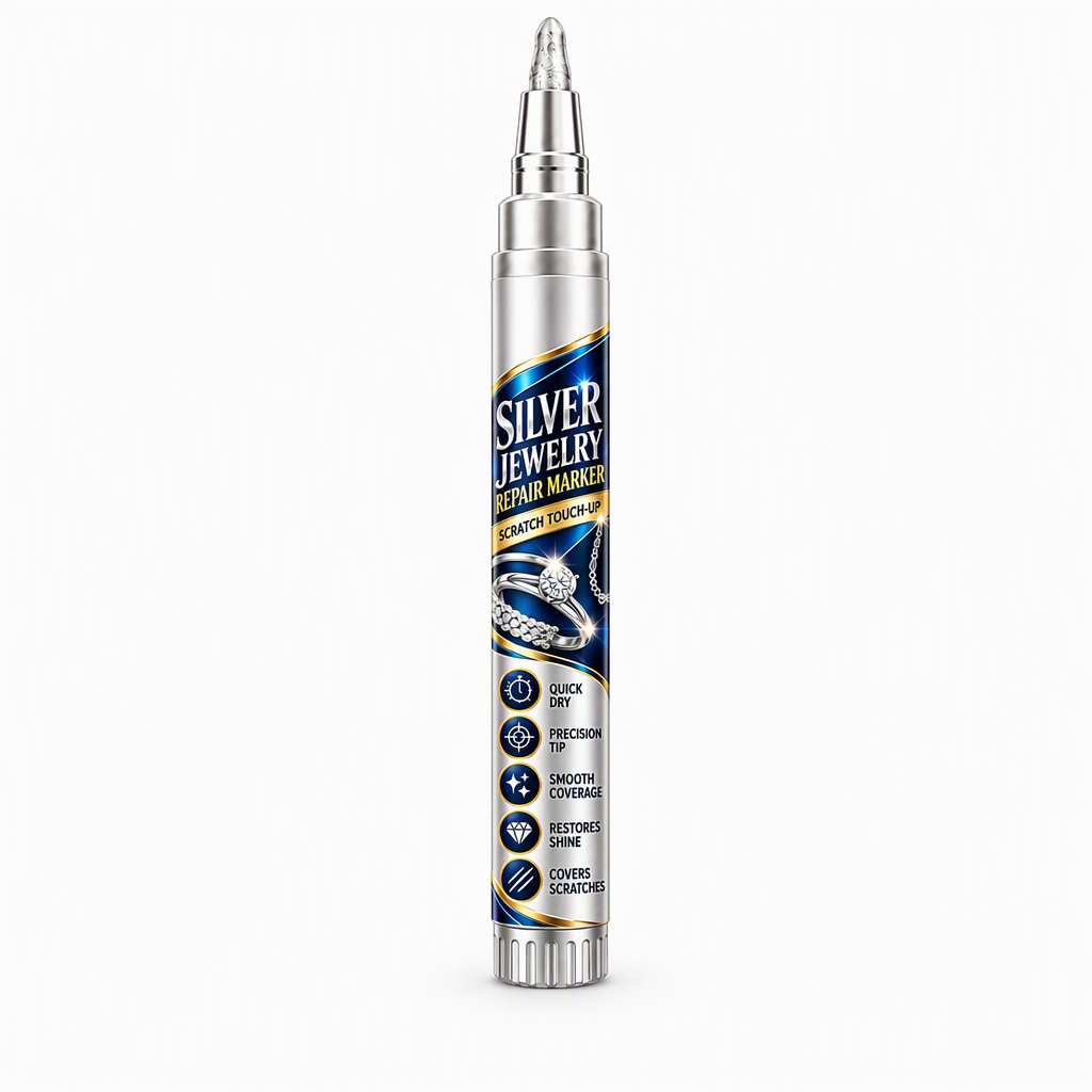 🎄🎉Pre-Christmas Sale，Jewelry Scratch Repair and Touch-Up Pen,✨ Refresh the Look of Worn Silver-Coloured Finishes