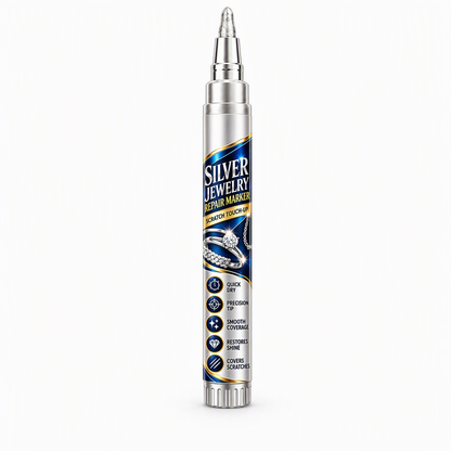 🎄🎉Pre-Christmas Sale，Jewelry Scratch Repair and Touch-Up Pen,✨ Refresh the Look of Worn Silver-Coloured Finishes