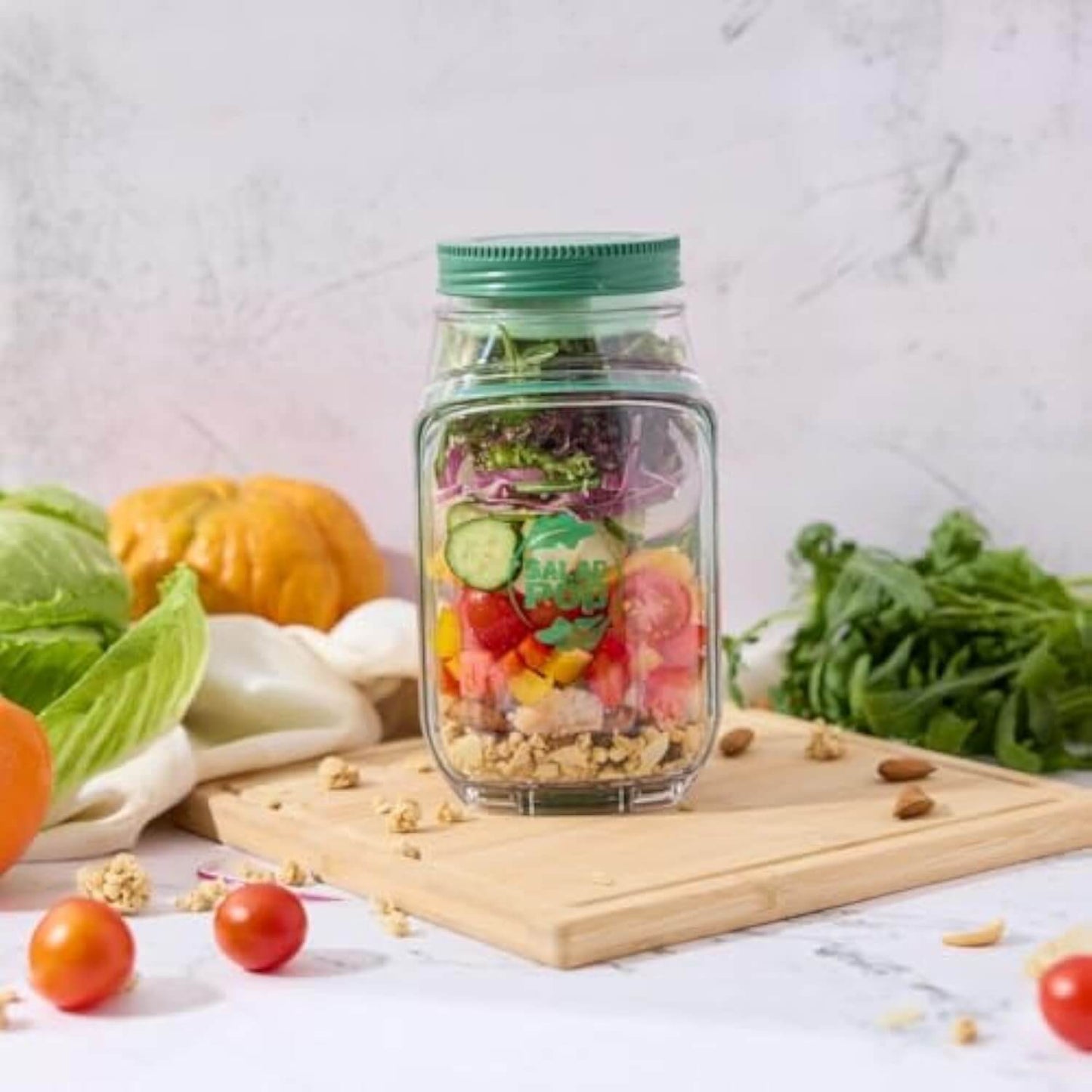 💟Vertical Layering Salad Pod Built