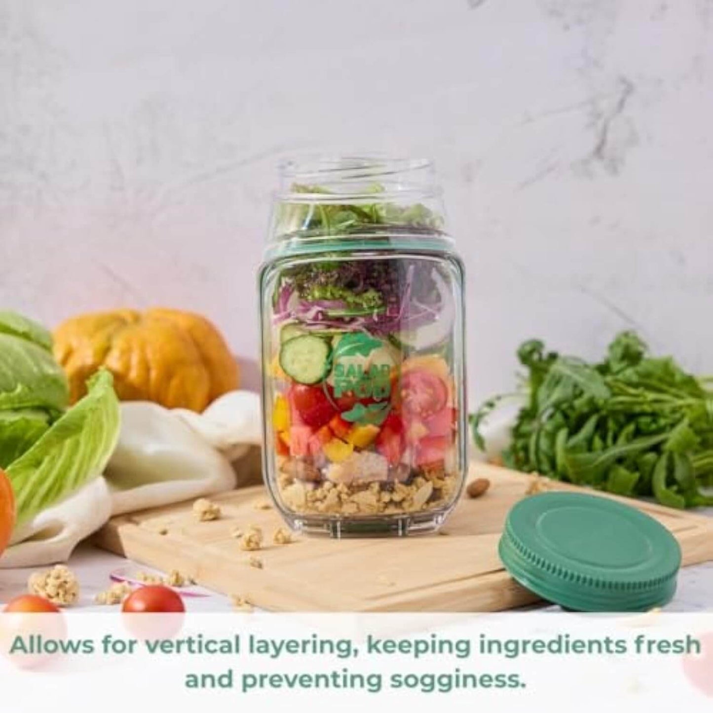 💟Vertical Layering Salad Pod Built