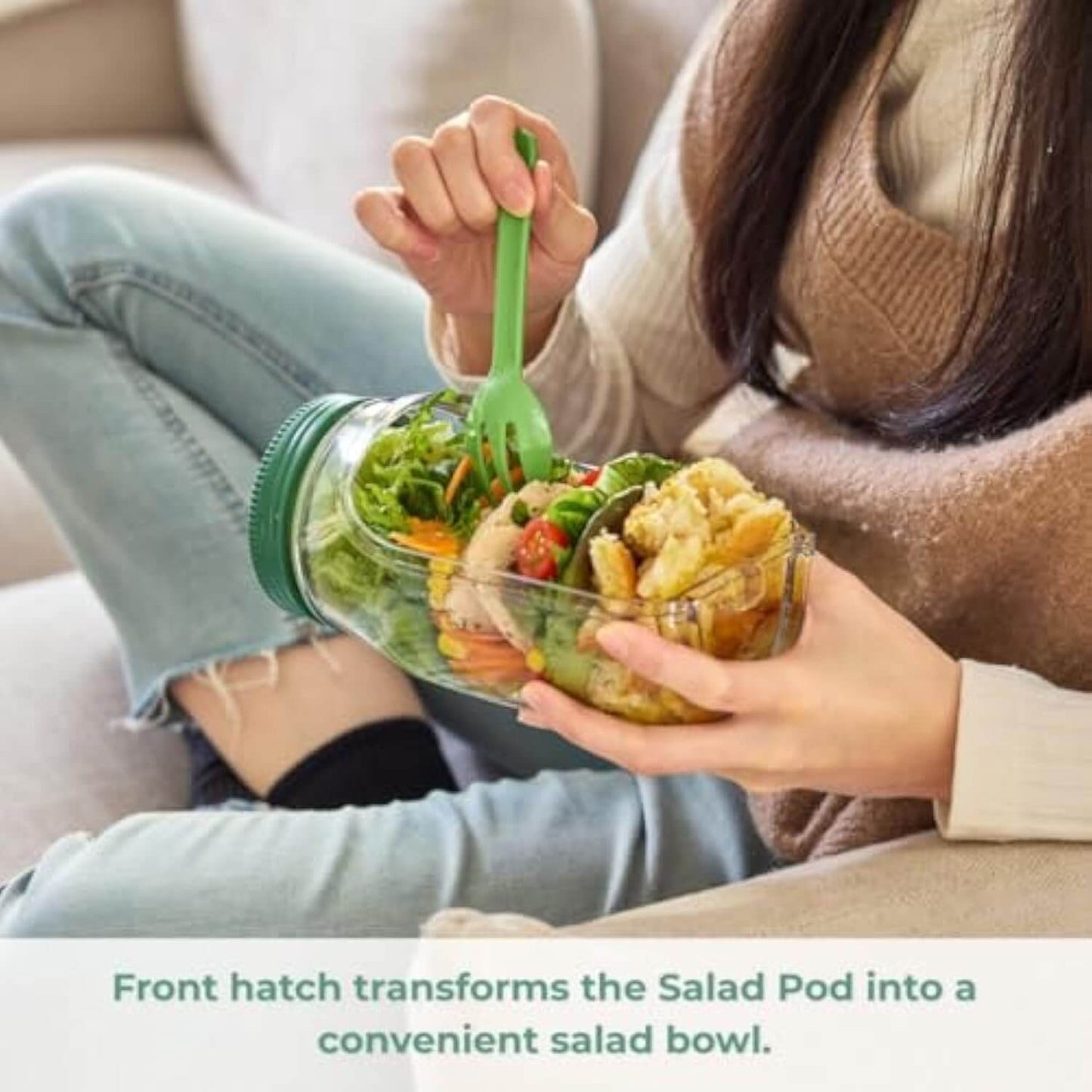 💟Vertical Layering Salad Pod Built
